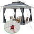 Vounot Folding garden arbour with mosquito net 3.6 x 3.6 m