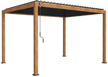 Leco Lamellenpergola Deluxe 400 x 300 cm holzoptik (4714321999)