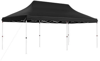 Costway 3x6m höhenverstellbarer mit Tragetasche schwarz