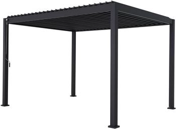 Green Spirit Mirador Basic Pergola mit Lamellendach anthrazit 3x3,6 m