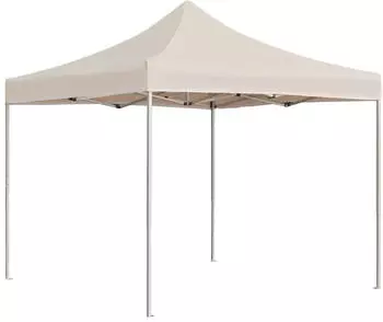 vidaXL Profi-Partyzelt Faltbar Aluminium 2x2 m Creme ohne Seitenw&auml;nde (48925)