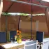 Swing Minzo 3,00 x 4,00 m inkl. Seitenwände braun