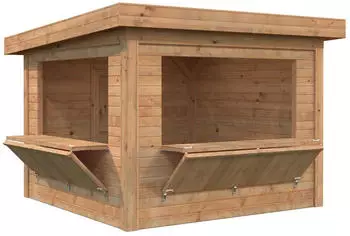 Palmako Marktstand Lenna 8,3 m² Set 305 Hellbraun