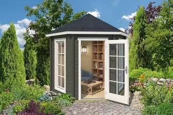 Lasita Nordic Holz Gartenhaus Pavillon INVERNESS 44 BxT: 320x277,1 cm