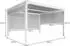 MCW Pergola -L41-S3 BxTxH: 368x306x224 cm (4-tlg) 8x8cm Pfosten anthrazit