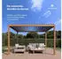 Blumfeldt Pergola 3x4 m Verstellbares Lamellendach UV-Schutz Aluminium-Rahmen Rostfrei Wetterfest Ideal Für Terrasse & Garten Ganzjährig Nutzbar