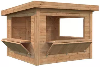 Palmako Marktstand Lenna 8,3 m² Set 306 Hellbraun