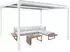 MCW Pergola Weiß Metall 306x224x368 cm