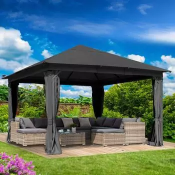 Brast Pavillon Infinity 4 x 4 m grau (1004252007)