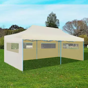 vidaXL Pop-Up-Partyzelt mit 3 Seitenteilen rot (4004947)
