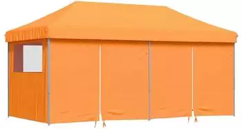 vidaXL Pop-Up-Partyzelt mit 4 Seitenteilen orange (4004953)