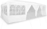 vidaXL Party-Zelt Wei&szlig; 800 x 400 x 266 cm Polyethylen