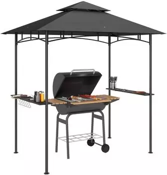 Outsunny Grillpavillon mit LED 2,4 x 1,5 m (84C-559V00CG)