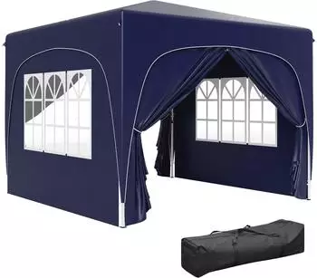Outsunny Faltpavillon mit Seitenw&auml;nden 3 x 3 m (84C-596V00DB)