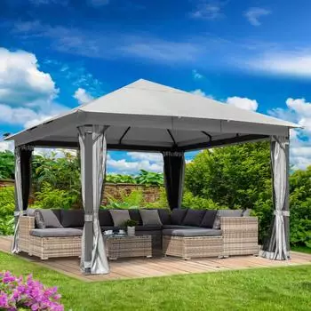 Brast Pavillon Infinity 4 x 4 m grau (1004252009)
