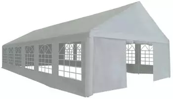 vidaXL PE 6x12 m Grau