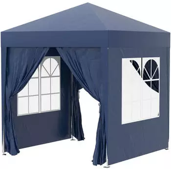 Outsunny Pavillon mit Seitenw&auml;nden 2 x 2 m (100110-066B)