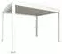 Biohort Pergola 4 x 3 m mit Lamellendach 405 x 312 cm weiß