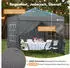 Sekey Pop-Up-Faltpavillon 3 x 3 m mit Tasche & 4 Sandsäcken grau