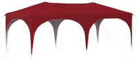 Vidaxl Pop-up Party Tent 575 X 288 X 245 Cm Burgundy Oxford Fabric