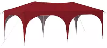vidaXL Pop-up Partyzelt Bordeauxrot 575 x 288 x 245 cm Oxford-Stoff ohne Seitenwand (42019884)