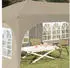 vidaXL Pop-up Partyzelt Creme 575 x 288 x 245 cm Oxford-Stoff mit 4 Seitenwänden (42019889)