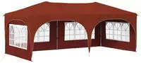 Vidaxl Pop-up Party Tent 575 X 288 X 245 Cm Terracotta Oxford Fabric