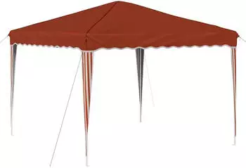 vidaXL Pop-up Partyzelt Terrakotta 288 x 288 x 245 cm Oxford-Stoff ohne Seitenwand (42019754)