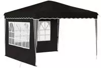 vidaXL Pop-up Partyzelt 288 x 288 x 245 cm Schwarz Oxford-Stoff