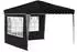 vidaXL Pop-up Partyzelt Schwarz 288 x 288 x 245 cm Oxford-Stoff mit 2 Seitenwänden (42019766)