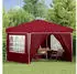 vidaXL Pop-up Partyzelt Bordeauxrot 288 x 288 x 245 cm Oxford-Stoff mit 4 Seitenwänden (42019774)