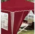 vidaXL Pop-up Partyzelt Bordeauxrot 288 x 288 x 245 cm Oxford-Stoff mit 4 Seitenwänden (42019774)
