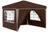 vidaXL Pop-up Partyzelt Braun 288 x 288 x 245 cm Oxford-Stoff mit 4 Seitenwänden (42019775)