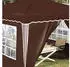 vidaXL Pop-up Partyzelt Braun 288 x 288 x 245 cm Oxford-Stoff mit 4 Seitenwänden (42019775)