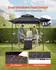 VEVOR BBQ-Pavillon 243x150cm Doppeldach pulverbeschichteter Stahl, 2-4 Personen