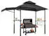 VEVOR Uimoso Grillpavillon 243x150x250cm, 2-stufiges Dach, Pulverbeschichtung (BBQ-Gazebo)