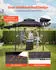 VEVOR Uimoso Grillpavillon 243x150x250cm, 2-stufiges Dach, Pulverbeschichtung (BBQ-Gazebo)