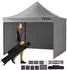 VEVOR Faltpavillon 304,8x304,8x320cm 500D PU-Gewebe höhenverstellbar 6-8 Personen