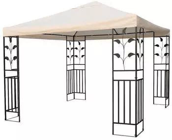 Spetebo Pavillon Ersatzdach PVC-Beschichtung wasserdicht 3x3m beige (14851)