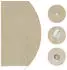 Spetebo Pavillon Ersatzdach PVC-Beschichtung wasserdicht 3x3m beige (14851)