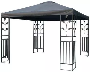 Linder Exclusiv Metallpavillon 3x3m (dunkelgrau)