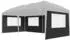 Zelsius Pavillon Seitenwände 3x6m mit Fenster, 6-teilig, Schwarz, UV30 (Zelsius)