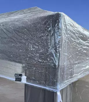 QUICK STAR Pavillon Schutzhaube 2,5x2,5m wasserdicht transparent (40025)