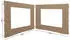 QUICK STAR Pavillon Seitenteile mit Fenster 250x190cm Sand/Beige, 2er-Set (48010)