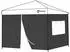 Sekey Pavillon Seitenteile 3x3m wasserdicht, 1 Fenster 1 Tür, schwarz (2er-Set)