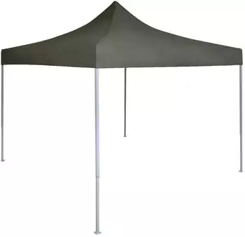 vidaXL Faltpavillon mit 2 Seitenteilen Stahl Terrakotta (4004997)