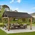 Sunjoy Gazebo Rebra Zedernholz 404 cm x 465 cm (A102008114)