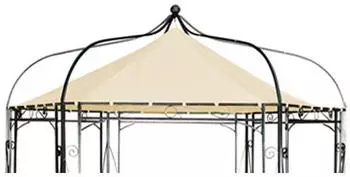 CLP Dudley / Manley Ersatzdach für Sechseckigen Pavillon, Creme (1323004)
