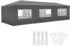 TecTake Miramas pavilion in polyethylene and steel 9 x 3 x 2.5 m grey