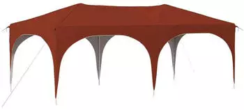 vidaXL Pop-up Partyzelt Terrakotta 575 x 288 x 245 cm Oxford-Stoff ohne Seitenwand (42019886)